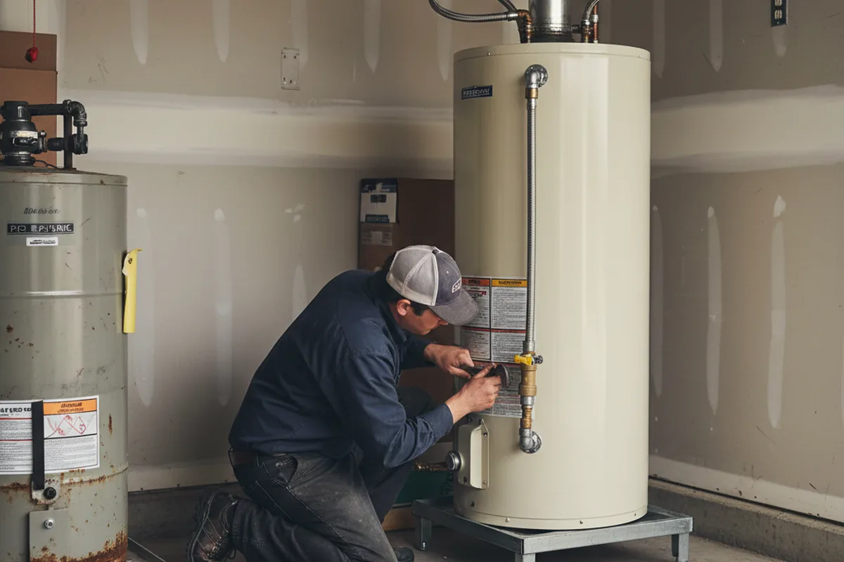 Water heater and shutoff valve replacement in Ovid